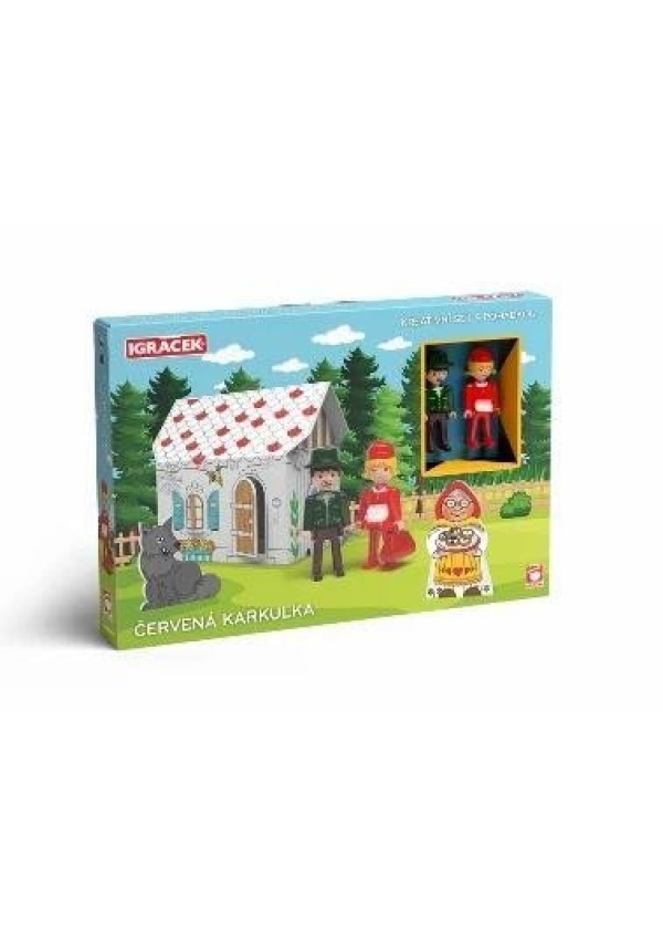 Levně IGRÁČEK Červená Karkulka - kreativní set s pohádkou