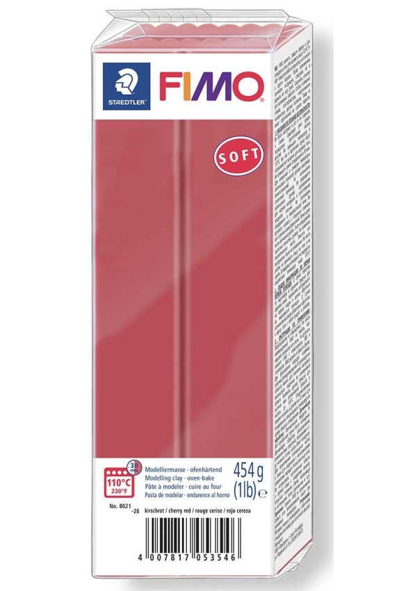 FIMO soft 454 g - tmavě červená