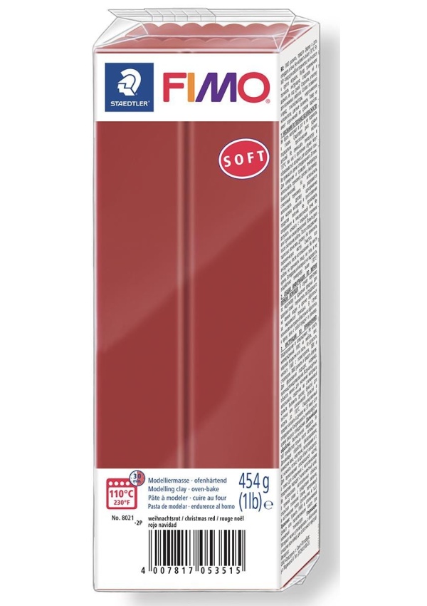FIMO soft 454 g - vánoční červená