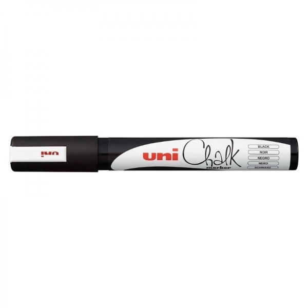 Levně Křídový popisovač Uni Chalk Marker - černý