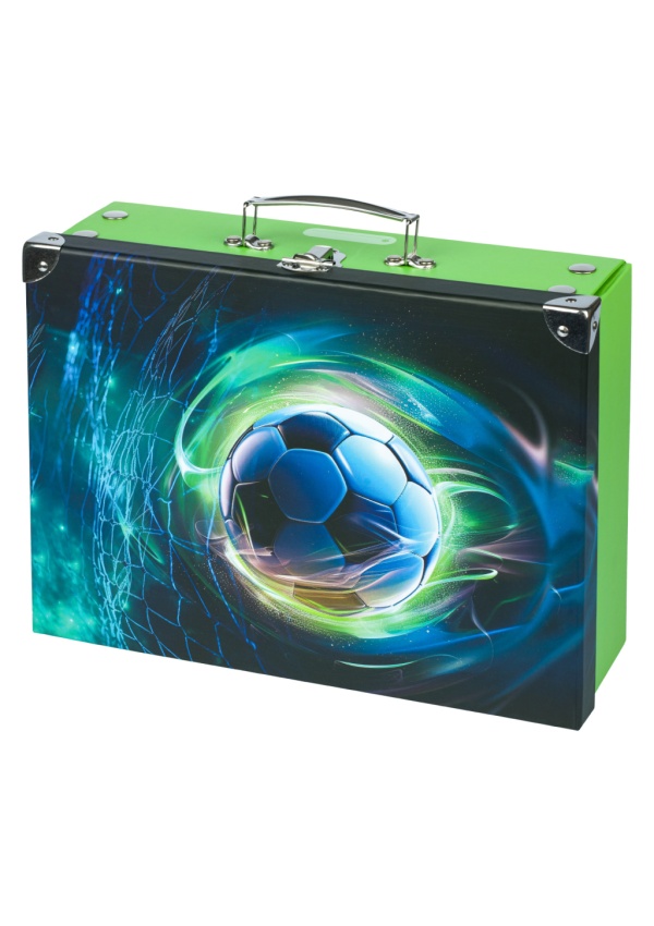 BAAGL Skládací školní kufřík Fotbal Míč s kováním