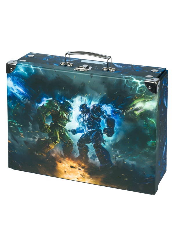 BAAGL Skládací školní kufřík Roboti s kováním