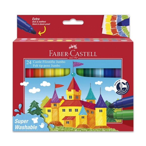 Levně Fixy Faber-Castell Jumbo 24 barev