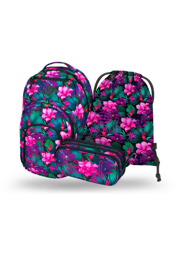 Levně BAAGL 3 SET Coolmate Paradise: batoh, penál, sáček