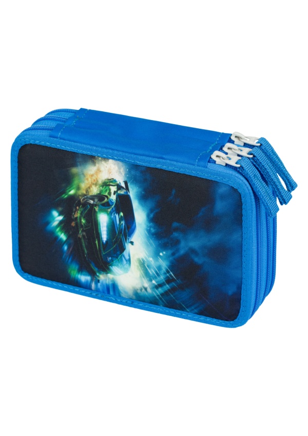 BAAGL Školní penál třípatrový Závodní auto