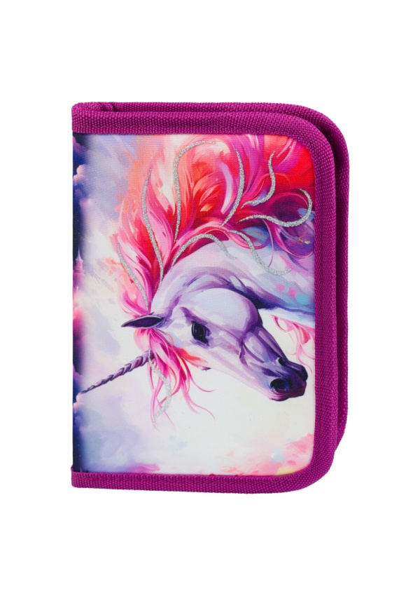 BAAGL Školní penál jednopatrový Jednorožec Království