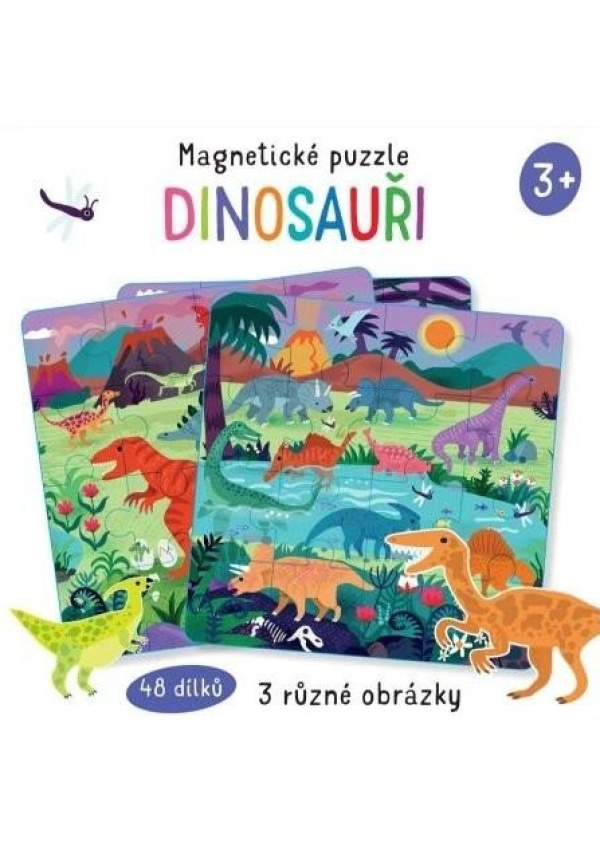 Levně Magnetické puzzle Dinosauři