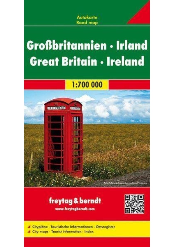 AK 0286 Velká Británie, Irsko 1:700 000 / automapa + mapa volného času