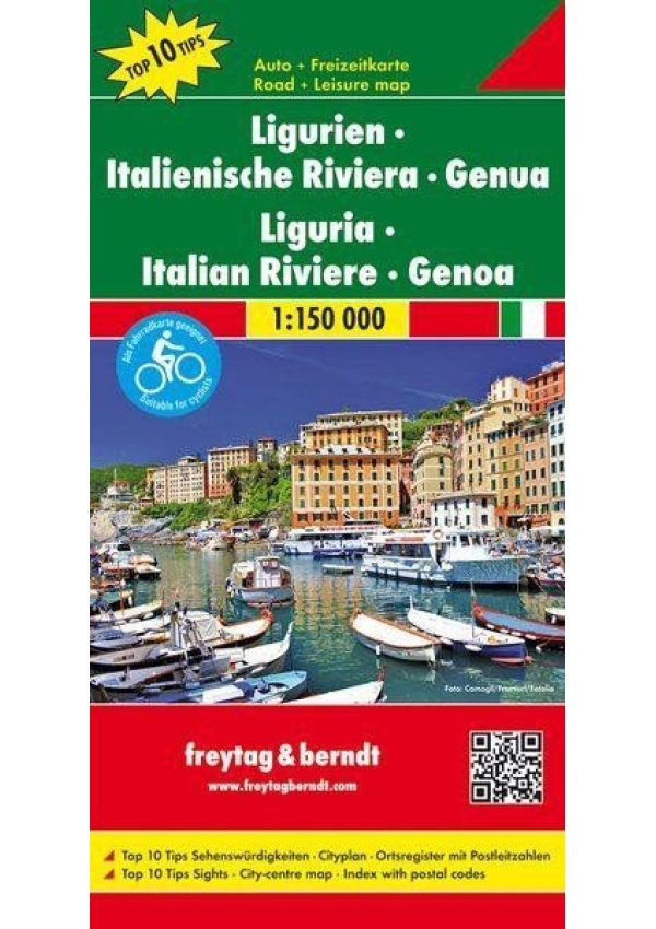 Levně AK 0631 Ligurie - Italská riviéra - Janov 1:150 000 / automapa+ mapa volného času