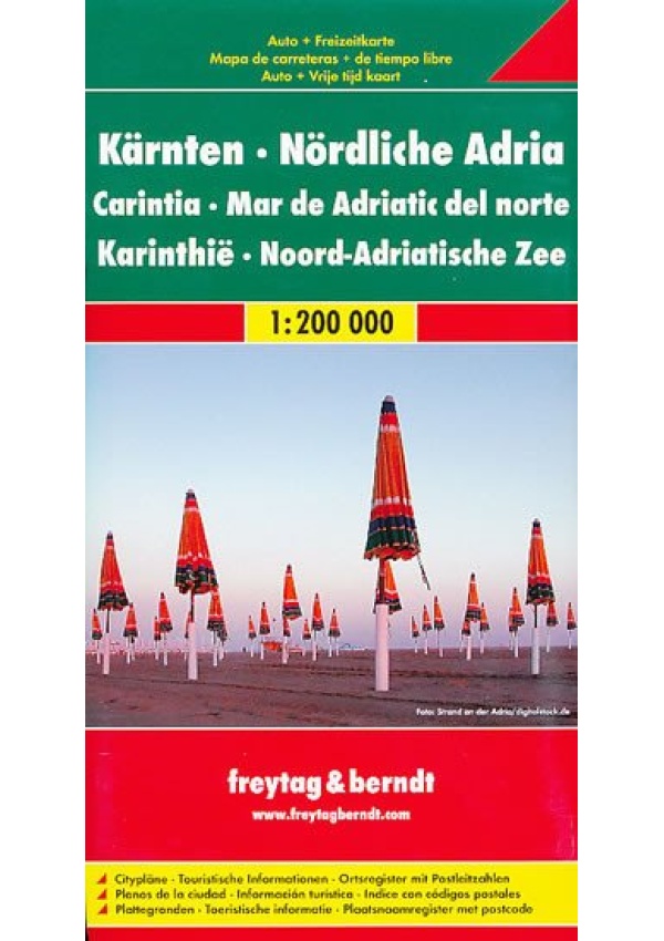Levně AK 716 Korutany, severní Jadran 1:200 000 / automapa + mapa volného času