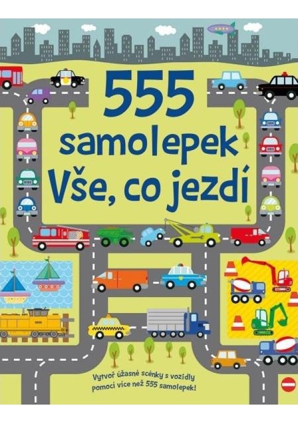 555 samolepek - Vše, co jezdí
