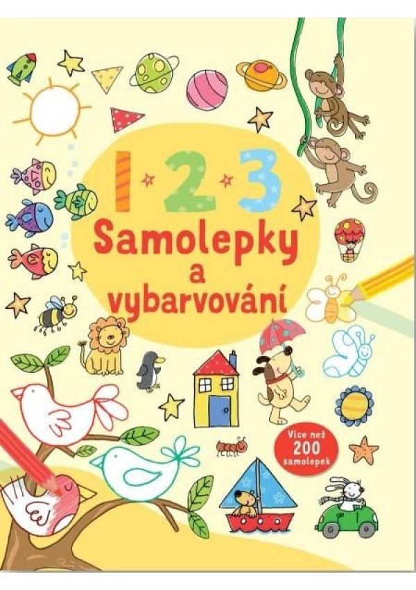 Levně 123 Samolepky a vybarvovaní