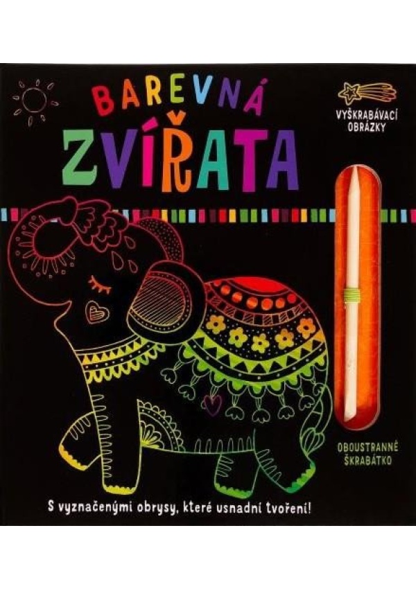 Barevná zvířata - Vyškrabávací obrázky