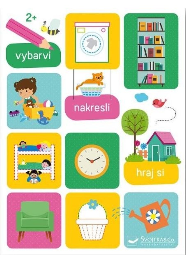 Levně Vybarvi, nakresli, hraj si 2+