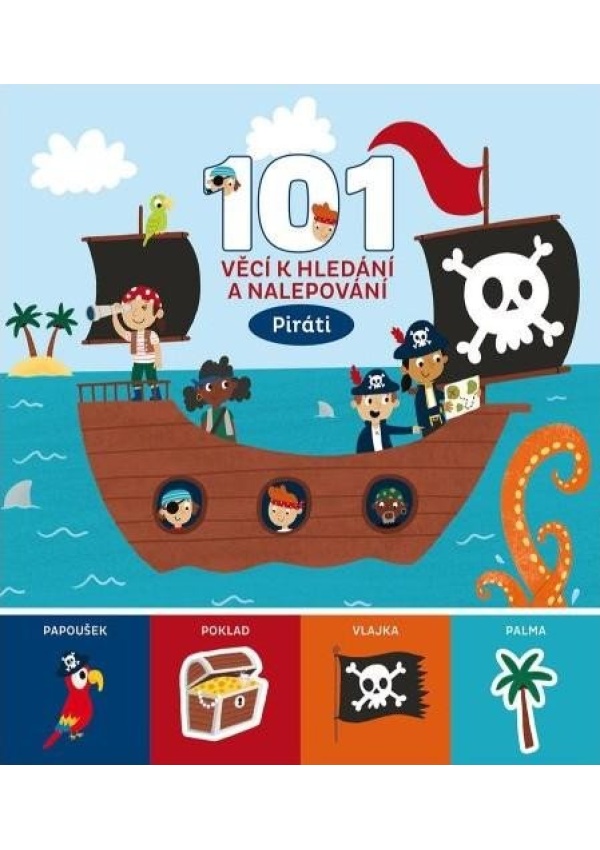 Levně 101 věcí k hledání a nalepování Piráti