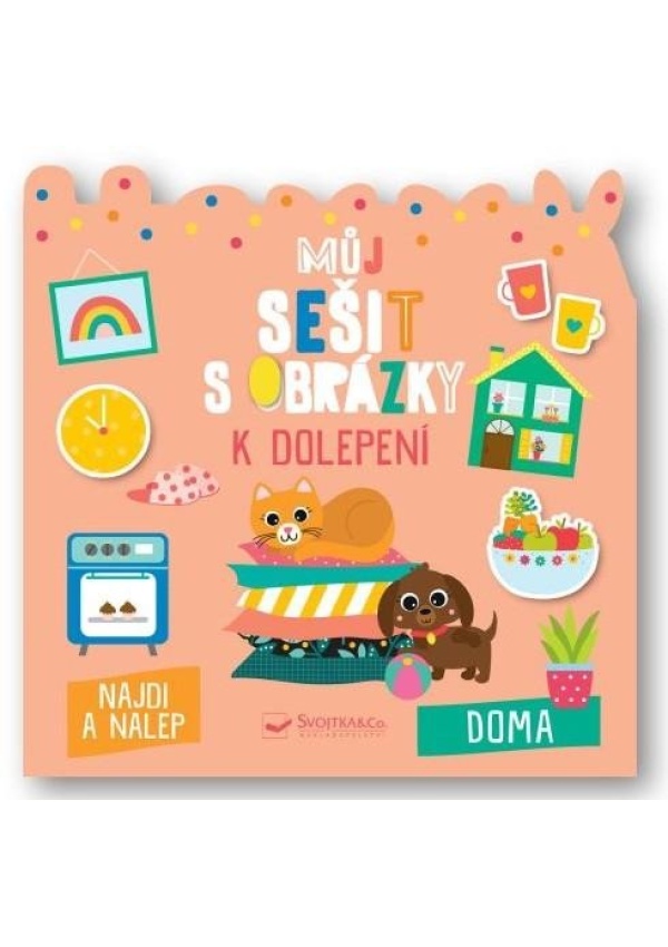 Můj sešit s obrázky k dolepení Doma