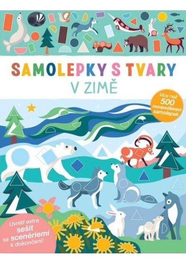 Levně Samolepky s tvary V zimě