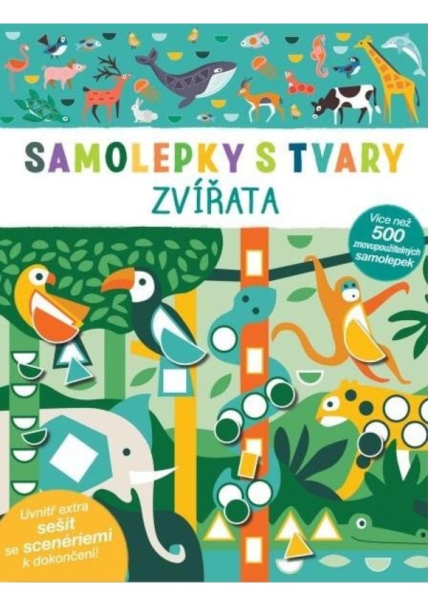 Levně Samolepky s tvary Zvířata