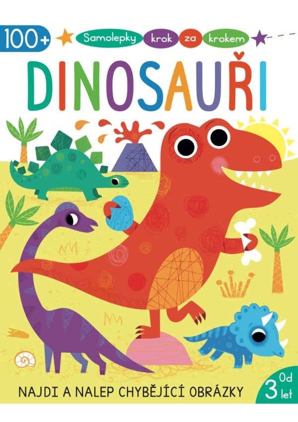 Levně Samolepky krok za krokem Dinosauři