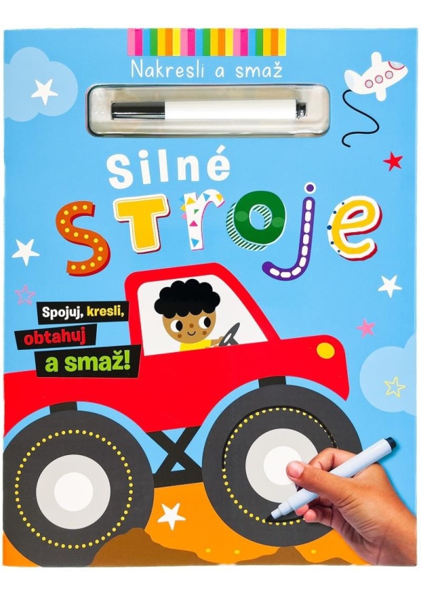 Levně Silné stroje Nakresli a smaž