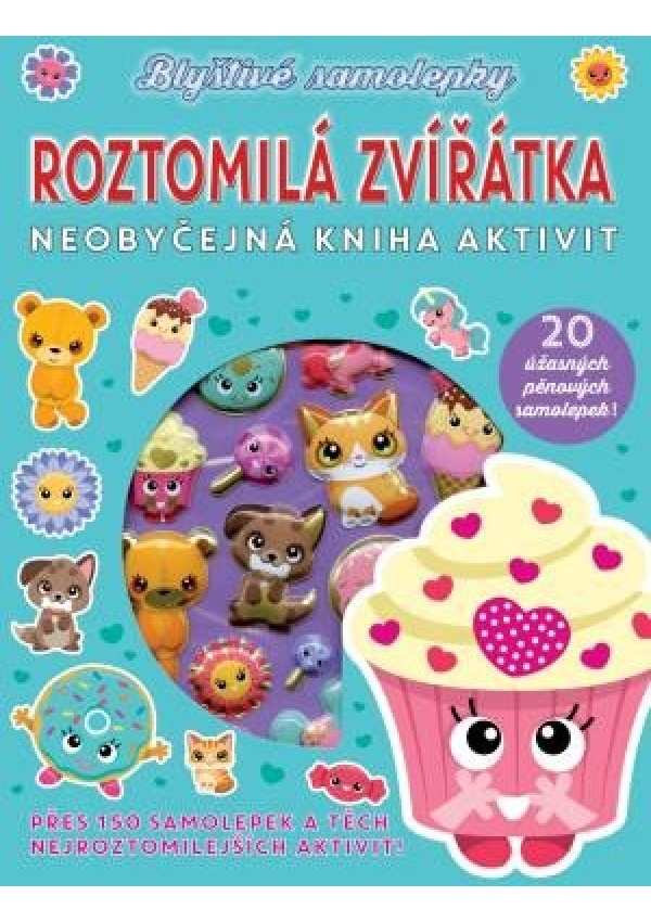Levně Blyštivé samolepky - Roztomilá zvířátka