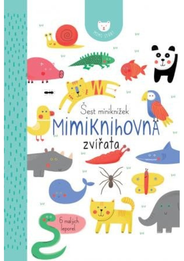 6 miniknížek - Mimiknihovna zvířata