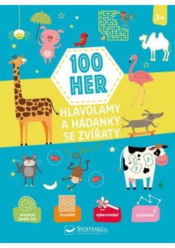 Levně 100 her, Hlavolamy a hádanky se zvířaty 3+