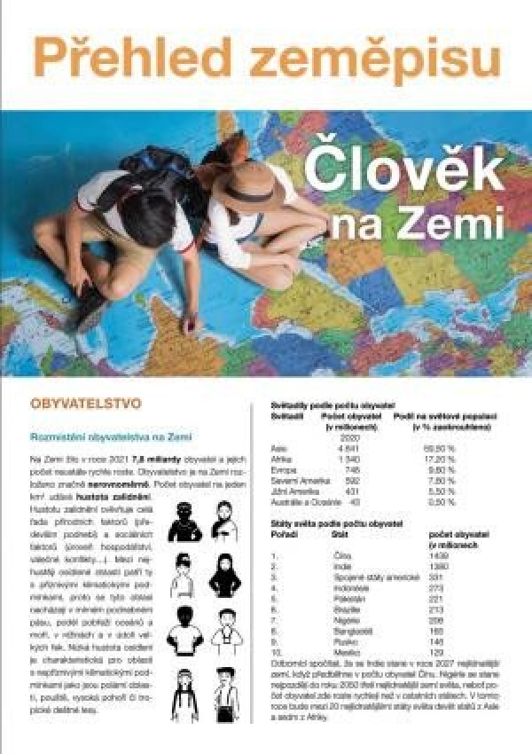 Levně Člověk na Zemi Přehled zeměpisu světa (nejen) pro školáky