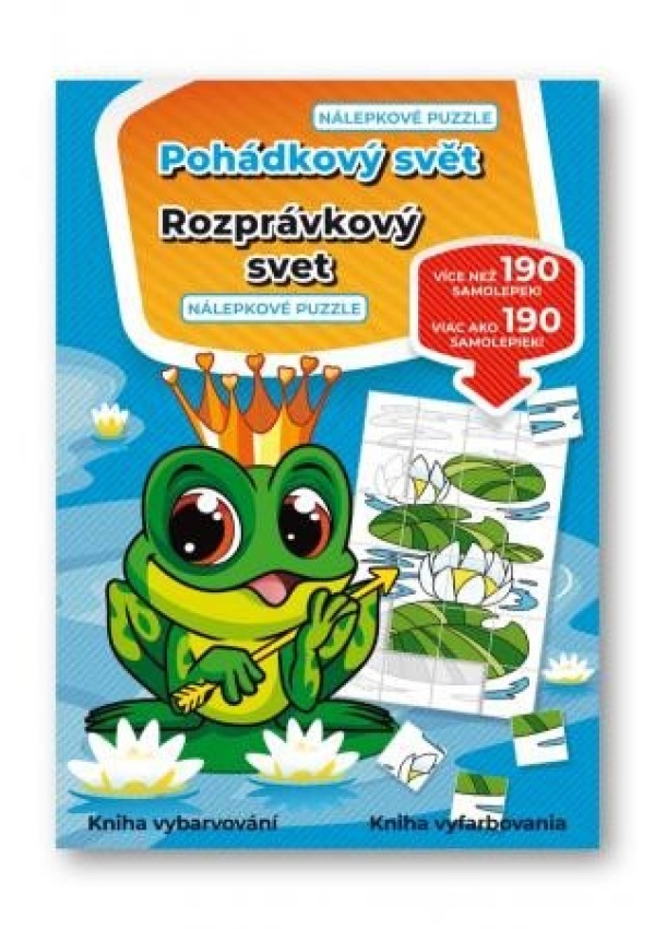Levně Pohádkový svět - Nálepkové puzzle / Pohádkový svet - Nálepkové puzzle