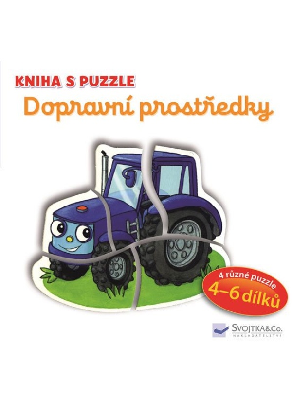 Levně Dopravní prostředky - Kniha s puzzle