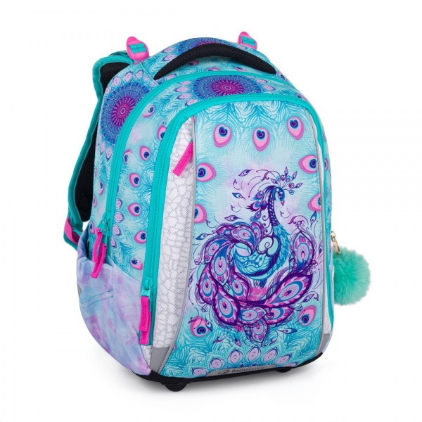 Levně Bagmaster VEGA 24 B školní batoh – páv