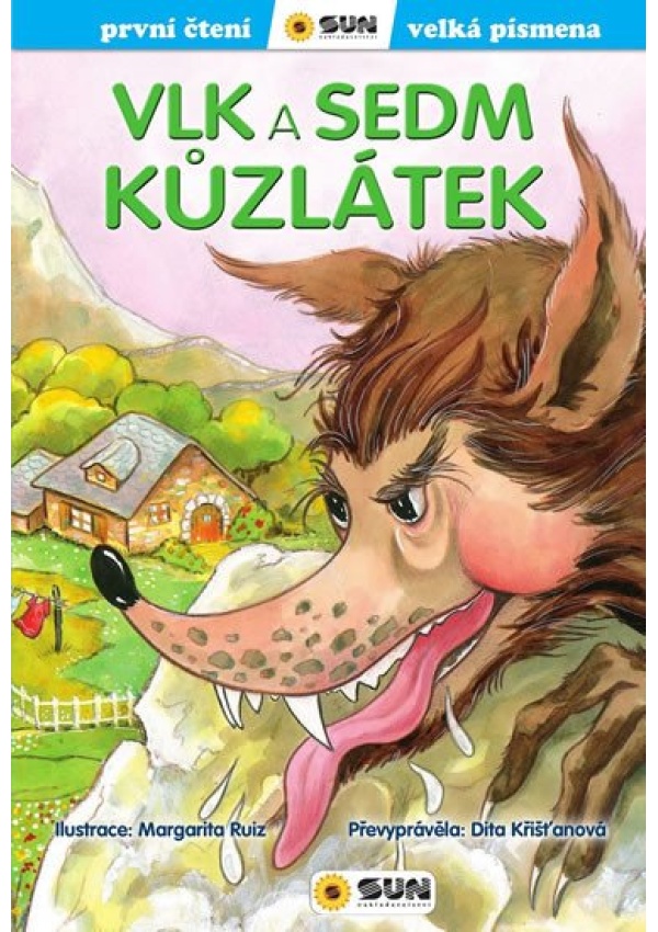 Levně Vlk a sedm kůzlátek - První čtení s velkými písmeny