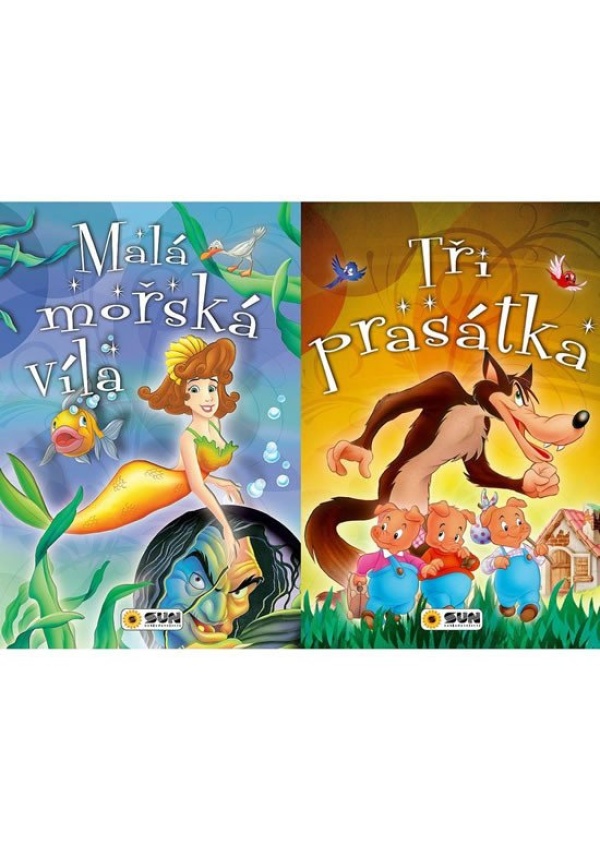 Levně Malá mořská víla, Tři prasátka - Dvě klasické pohádky
