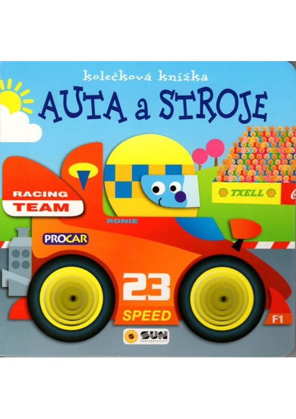 Levně Auta a stroje - kolečková knížka - leporelo