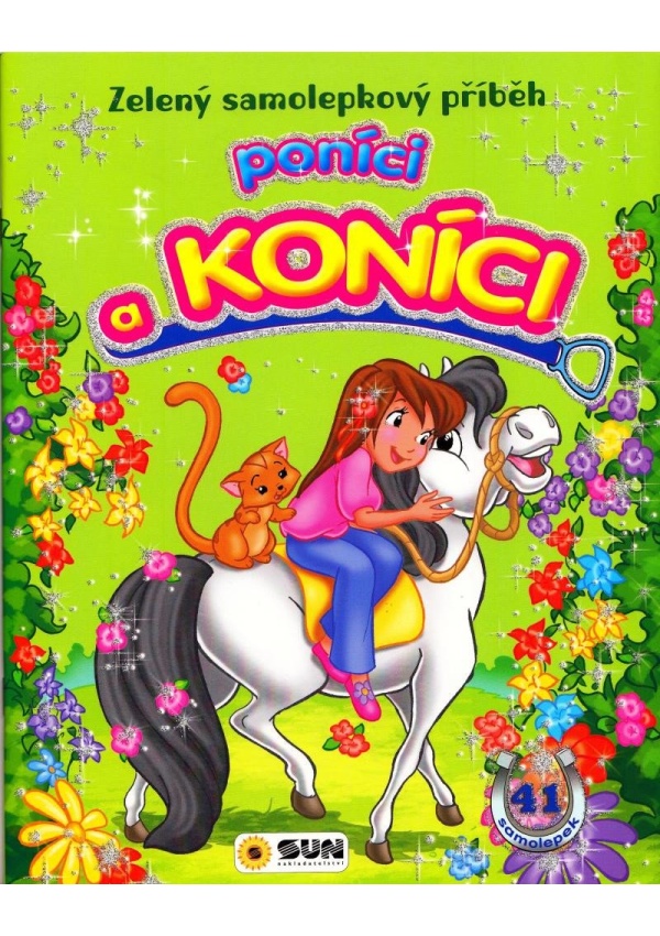Zelený samolepkový příběh - Poníci a koníci