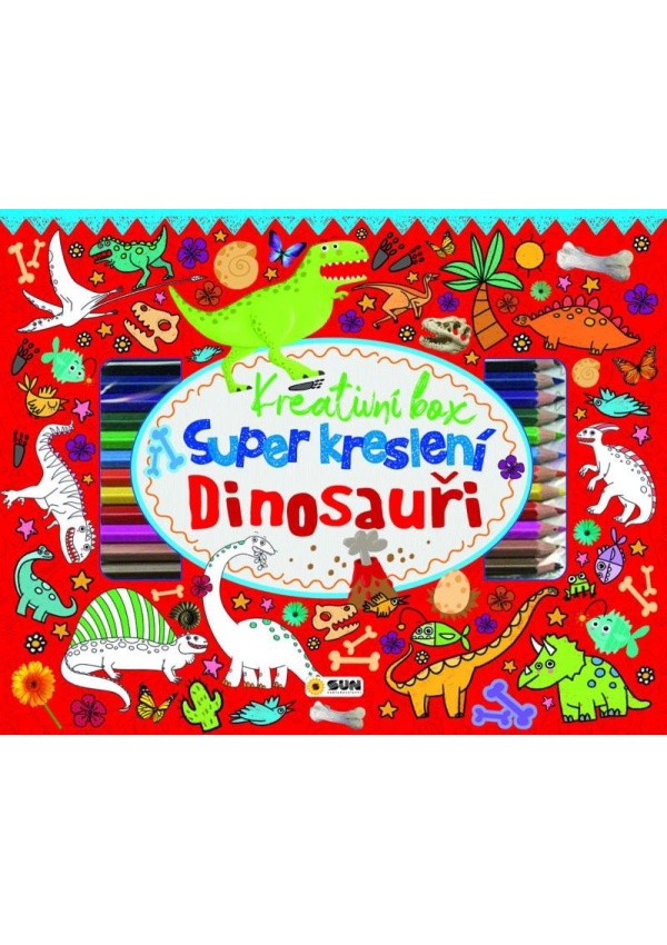 Super kreslení Dinosauři - Kreativní box
