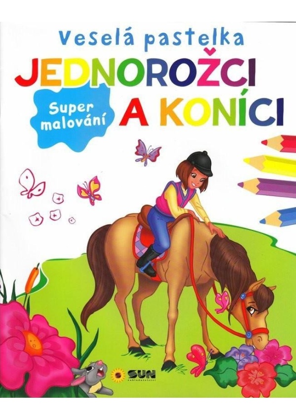 Veselá pastelka-Jednorožci a koníci