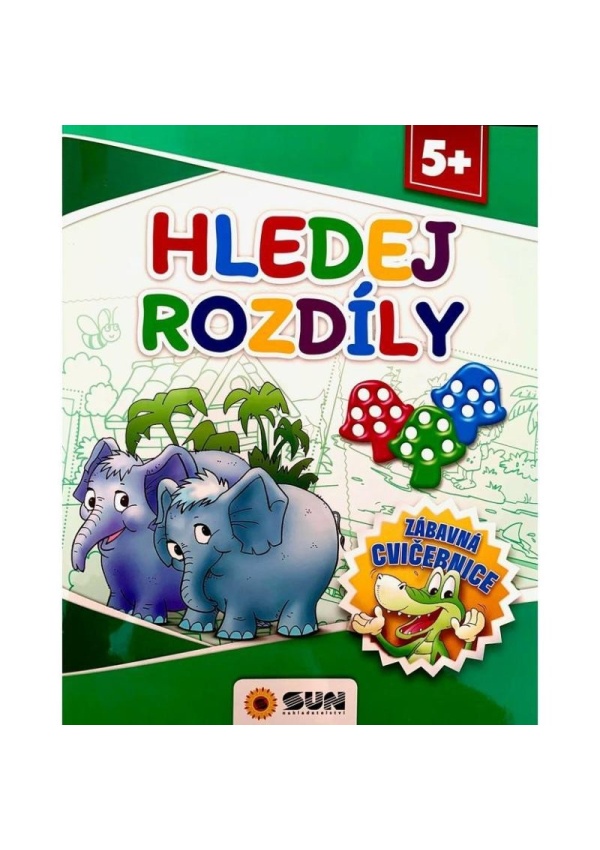Levně Hledej rozdíly - Zábavná cvičebnice 5+