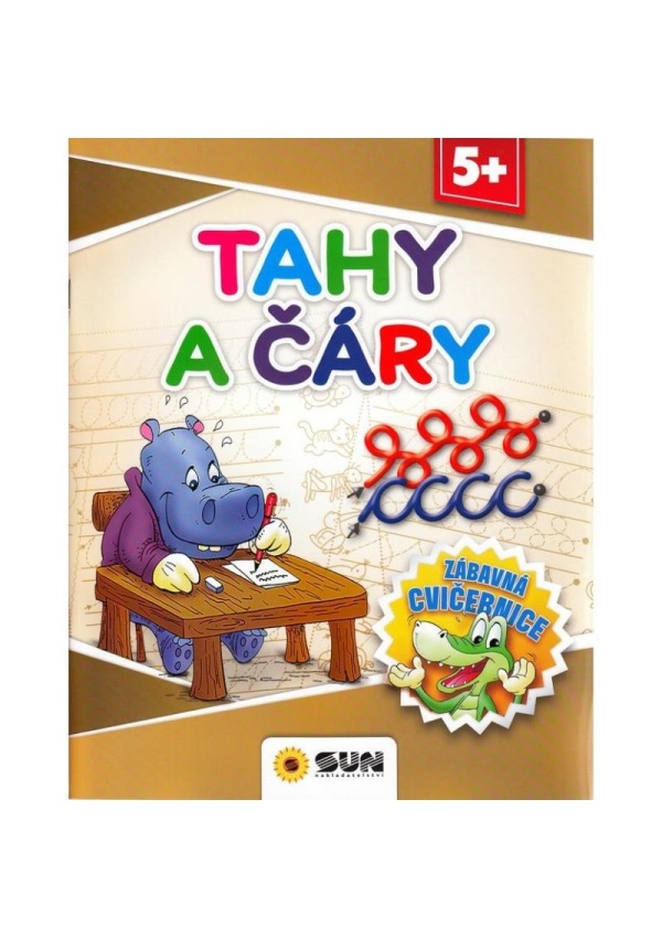 Tahy a čáry - Zábavná cvičebnice 5+