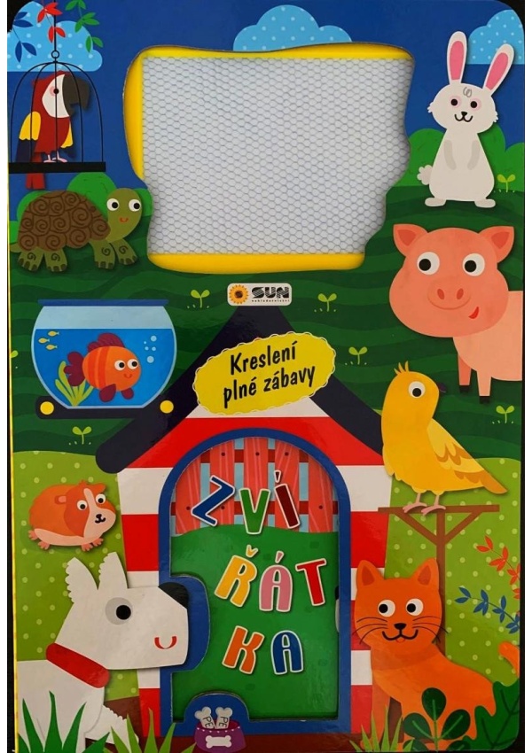 Levně Zvířátka - Kreslení plné zábavy s magnetickou kreslící tabulkou