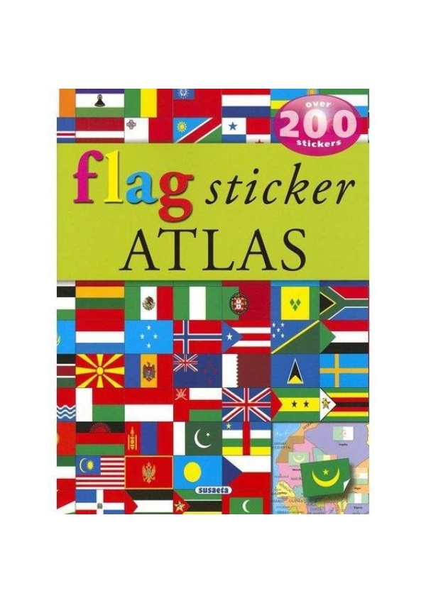 Flag sticker atlas -over 200 stickers AJ