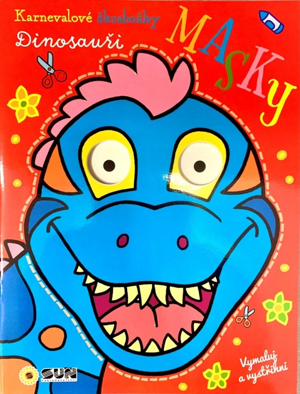 Levně Dinosauři - Karnevalové škrabošky Masky