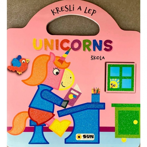 Levně Kresli a lep UNICORNS Škola
