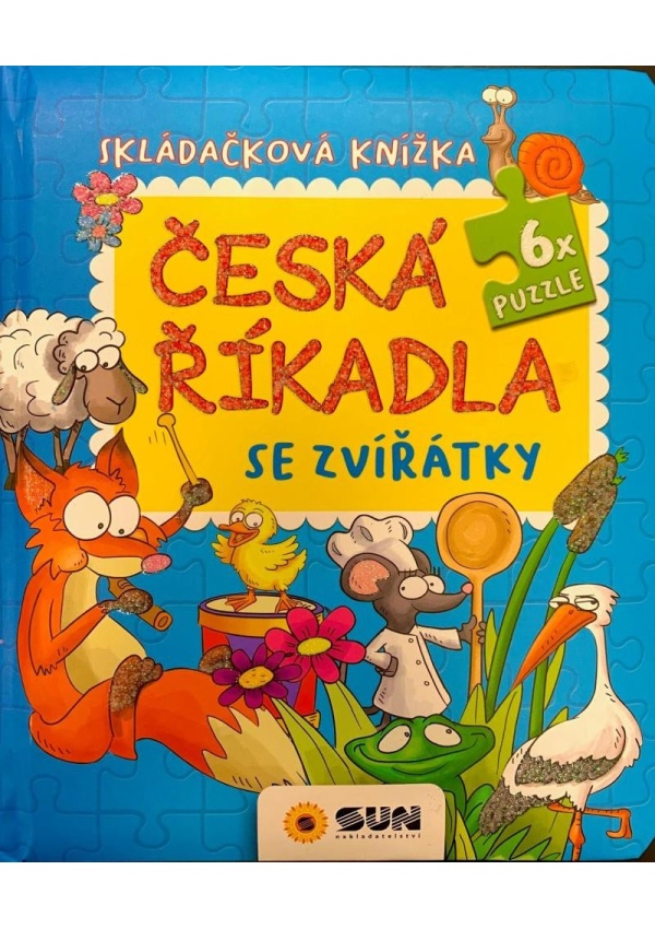 Česká říkadla se Zvířátky - Skládačková knížka
