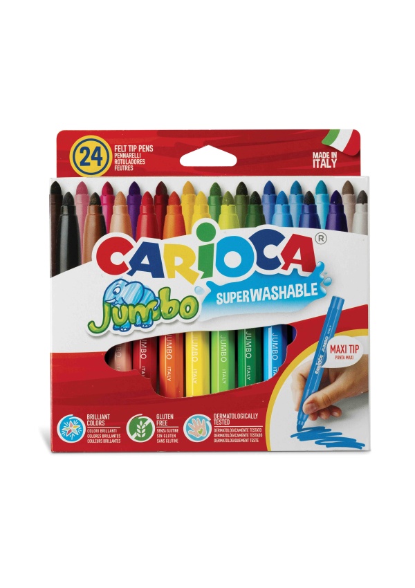 Carioca Jumbo fixy 24ks omyvatelné