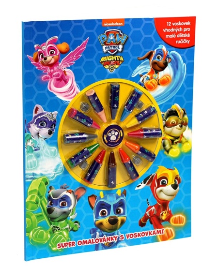 Tlapková patrola - Super omalovánky s voskovkami