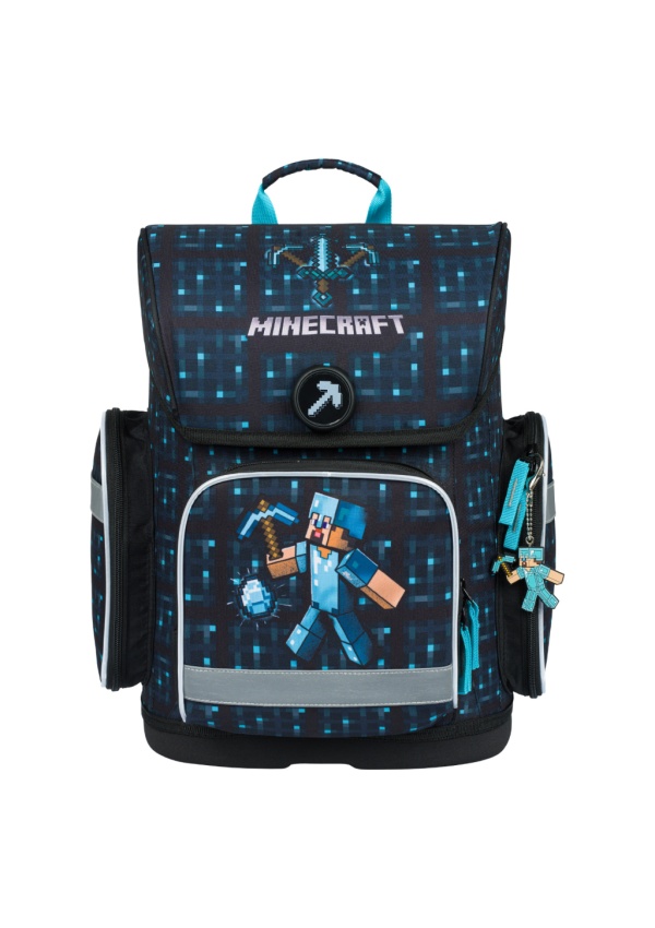 Levně BAAGL Školní aktovka Ergo Minecraft Blue Axe