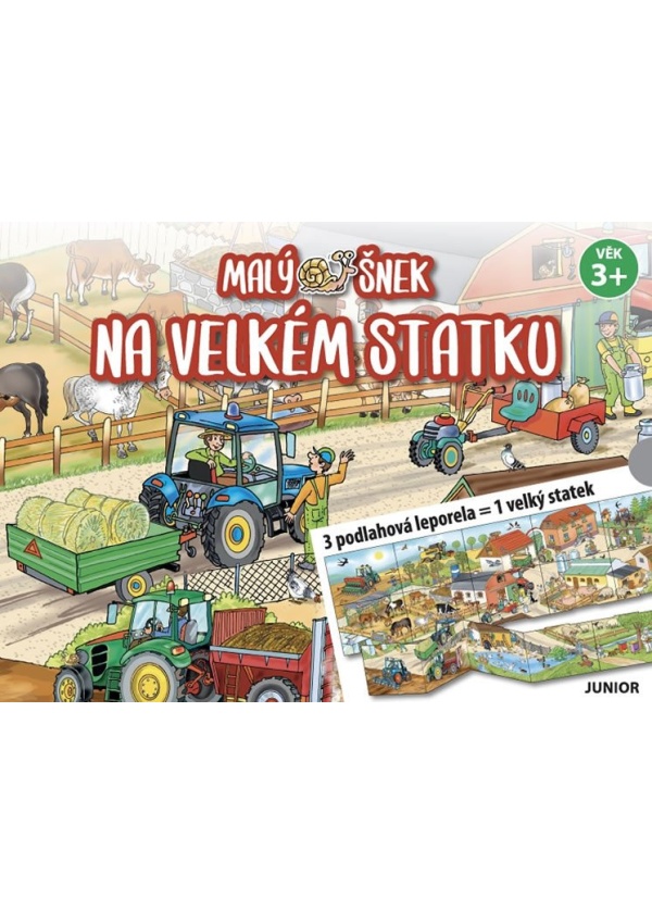 Levně Malý šnek na velkém statku - 3 podlahová leporela = 1 velký statek