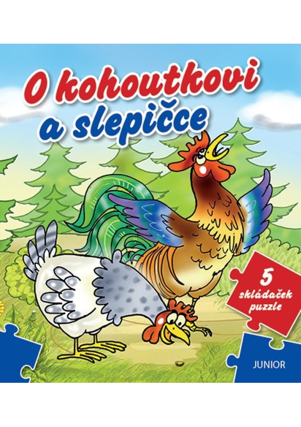 O kohoutkovi a slepičce - 5 skládaček puzzle