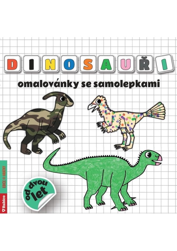 Dinosauři omalovánky se samolepkami